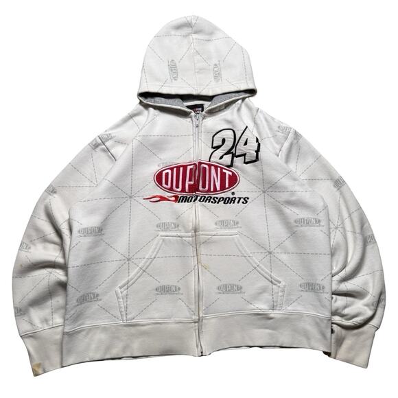 Vintage Y2K Chase Authentics 24 Dale Earnhardt Full Zip Jacket Women's Xl Flaws - Picture 1 of 7